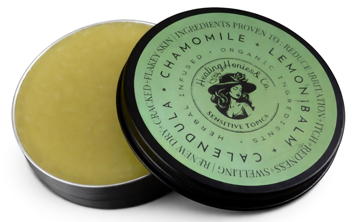 Sensitive Topics • Calendula + Lemon Balm + Chamomile Balm 4oz